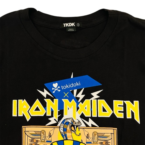 Iron Maiden Tokidoki Men’s S Black Shirt Adios Egyptian Pyramid Tee Top Rare NWT - Picture 3 of 5
